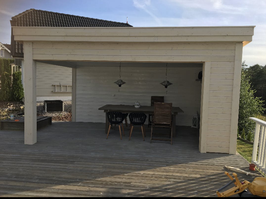 Udestue og udekøkken Udestue og udekøkken